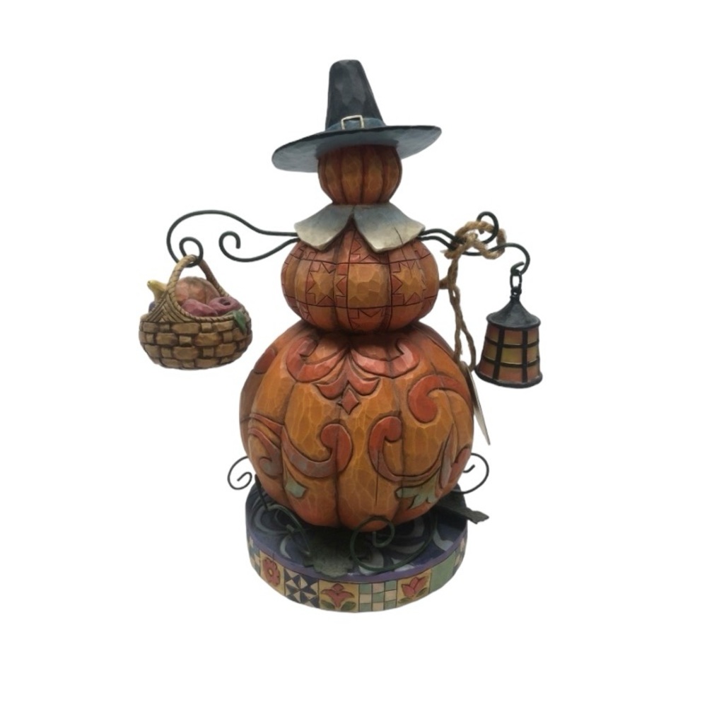 Jim Shore Heartwood Creek Pumpkin Patch Pilgrim Figurine 4009013 2017